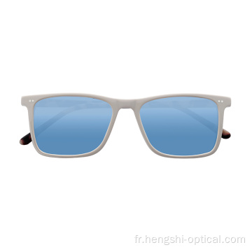 Nouveau design de mode Men de lunettes carrées de soleil Femmes Acetate Sheild